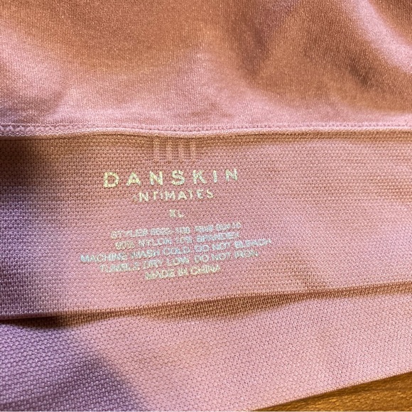 DANSKIN Cami Sport Exercise Workout Dance Bra Dusty Rose Pink Womens XL - Picture 8 of 12